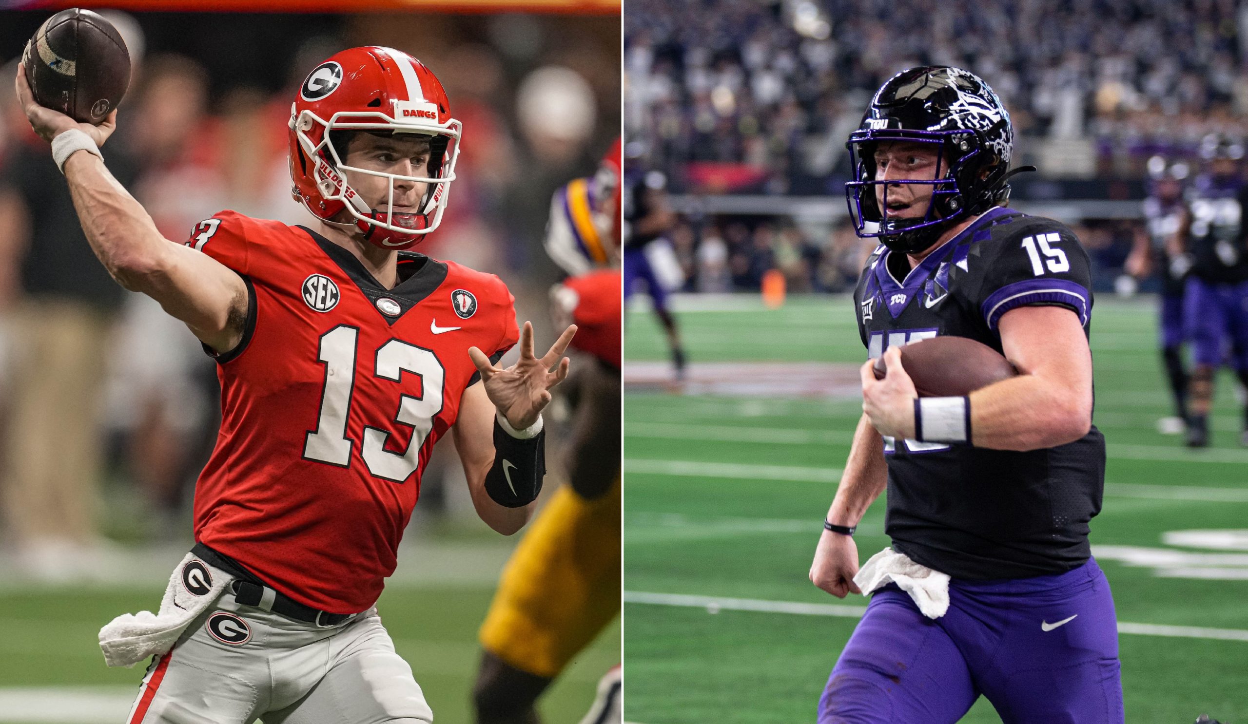 Georgia, TCU meet tonight for college football’s top prize