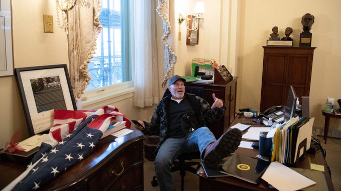 J6 Defendant photographed with feet on Pelosi’s desk sentenced to more than 4 years in prison