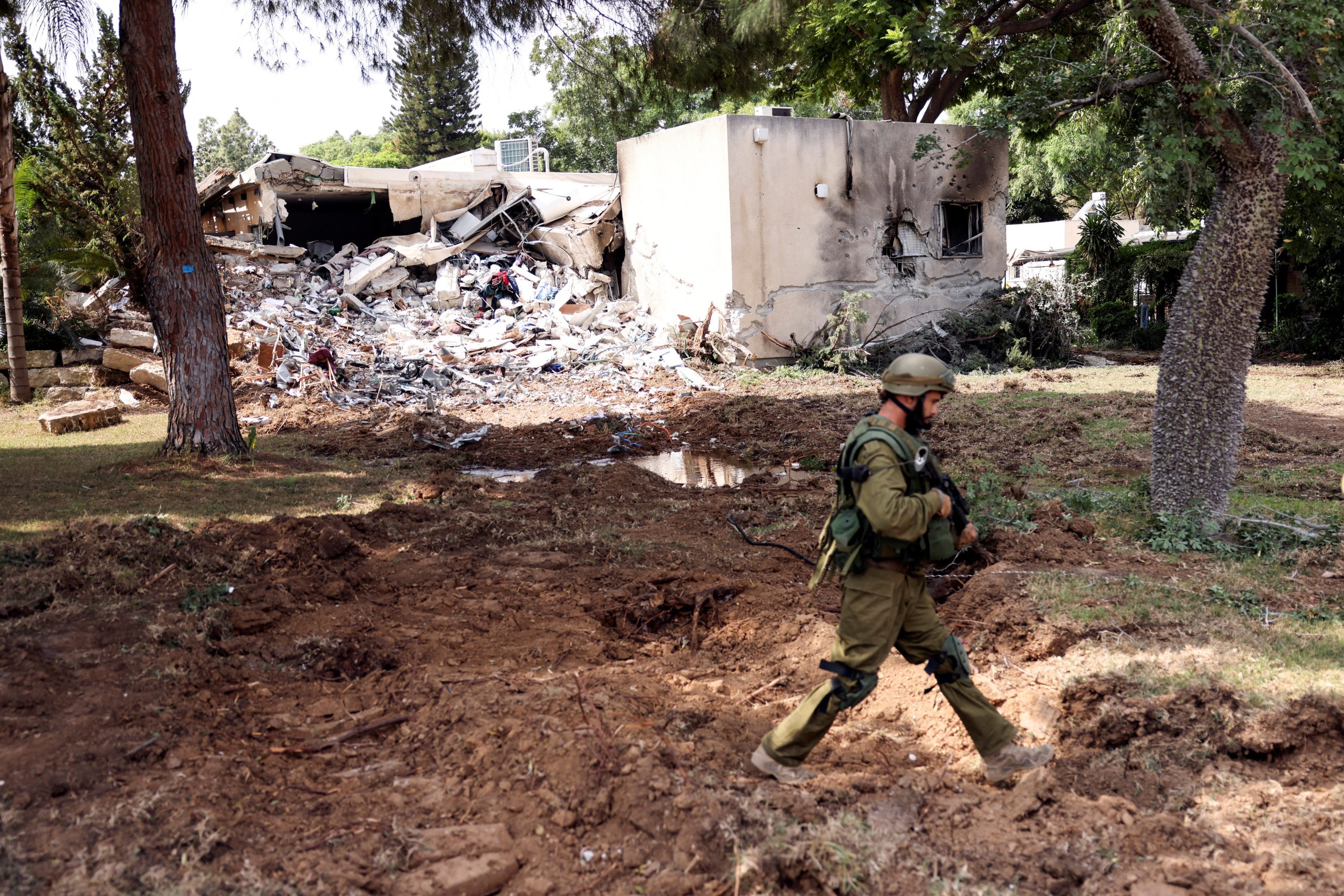 Israel removing all ‘restraints’ following horrors of Kfar Aza massacre