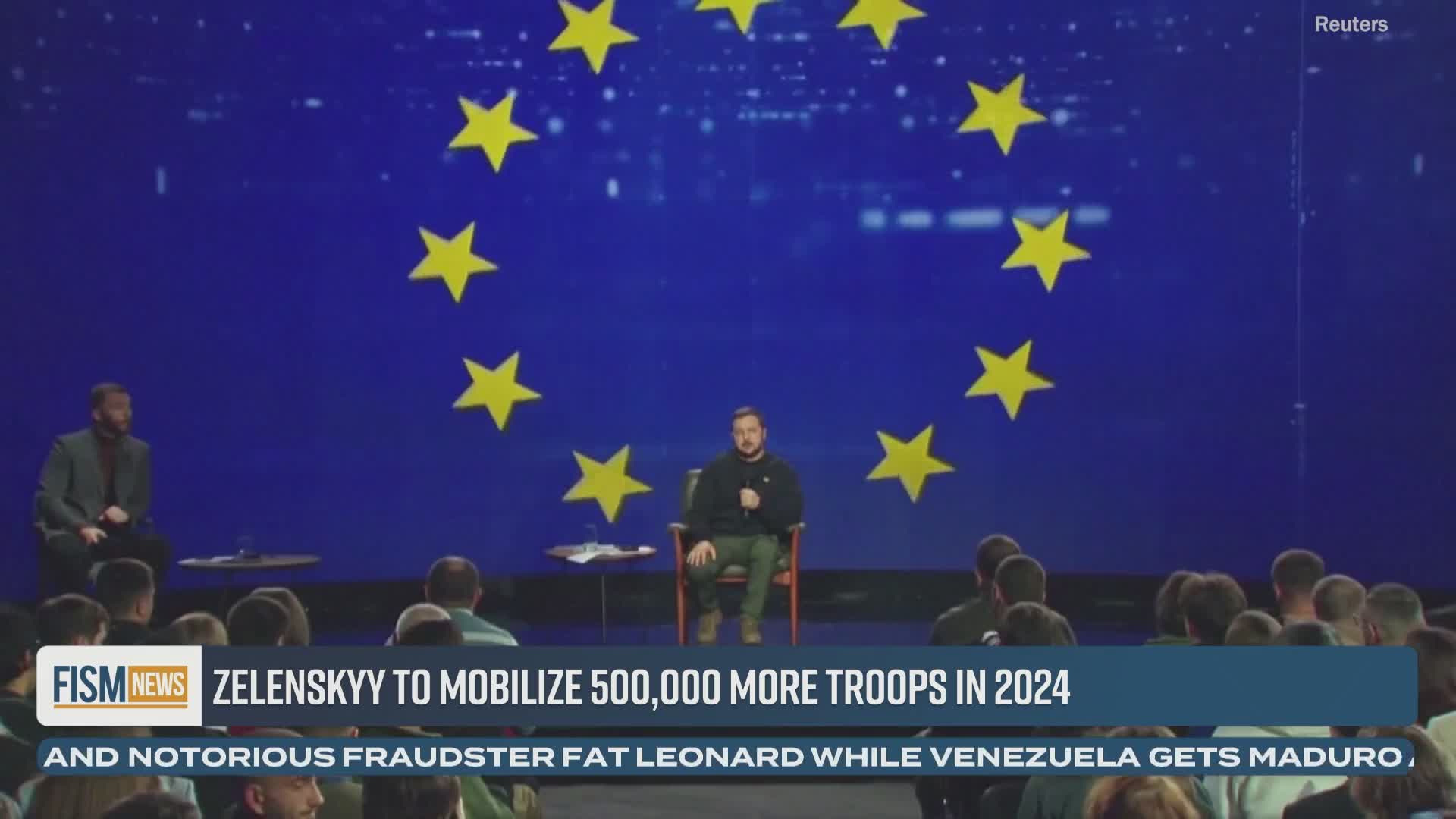 Zelenskyy to mobilize 500,000 more troops in 2024